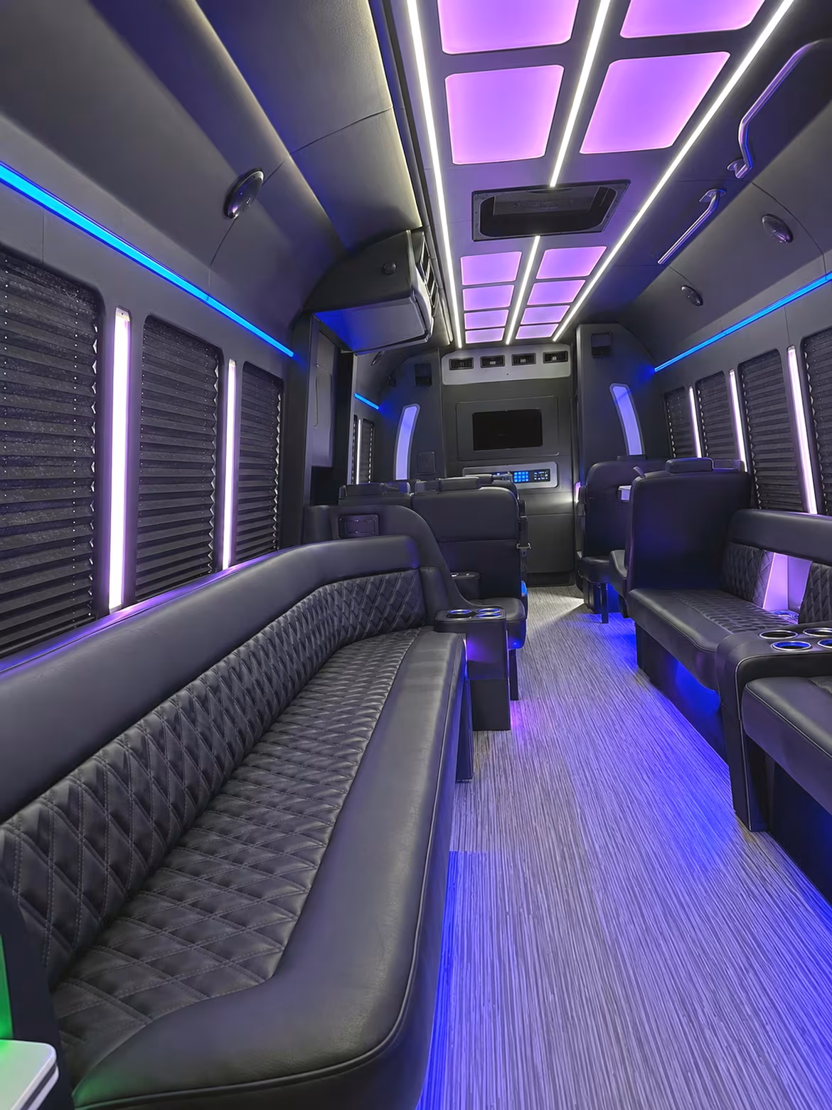 20 Passenger Party Bus Inside