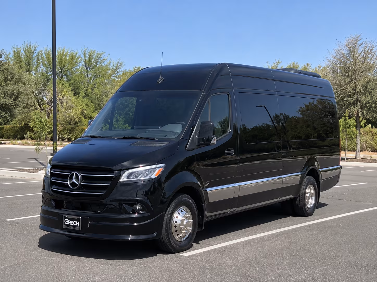 Mobile Airport Shuttle & Transportation party bus exterior