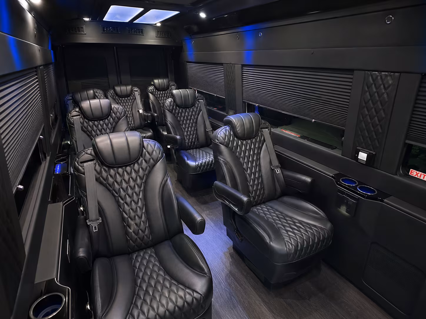 Mobile Airport Shuttle & Transportation party bus exterior