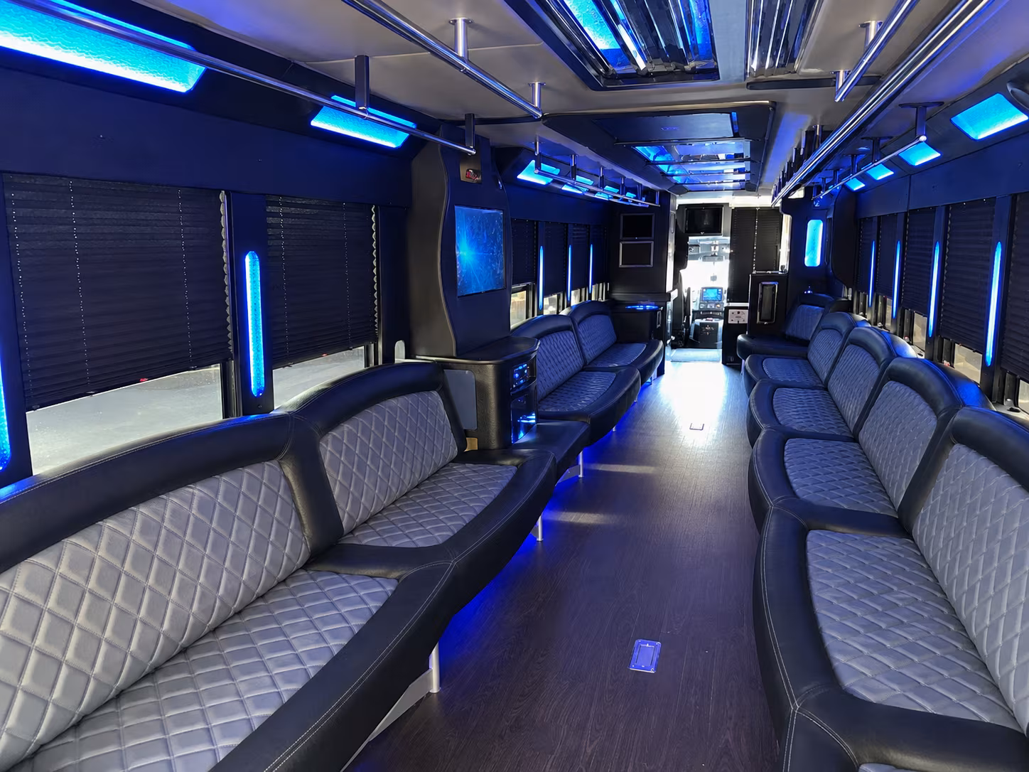 Mobile Bachelor & Bachelorette Transportation party bus exterior