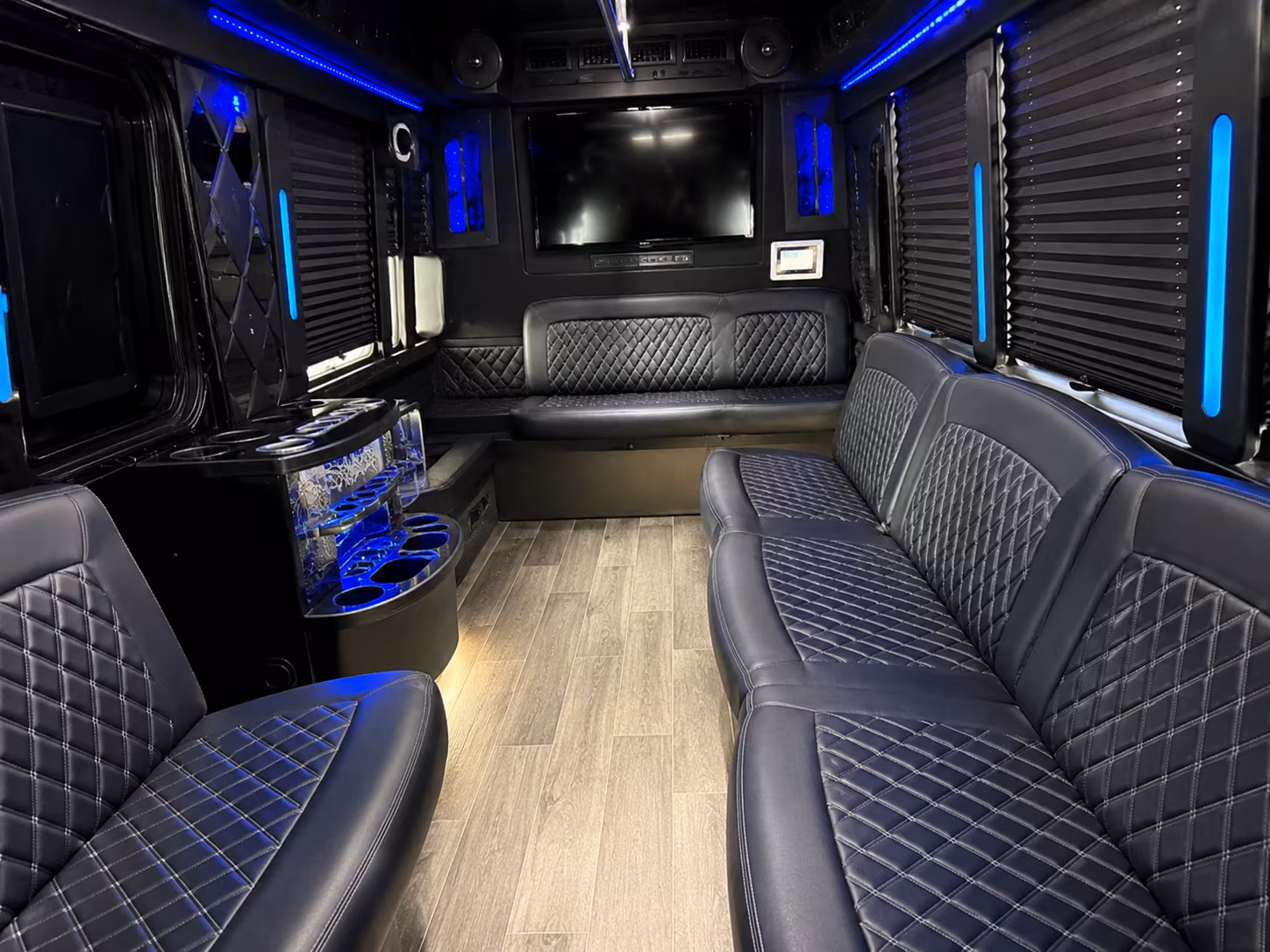 Mobile Bachelor & Bachelorette Transportation party bus exterior