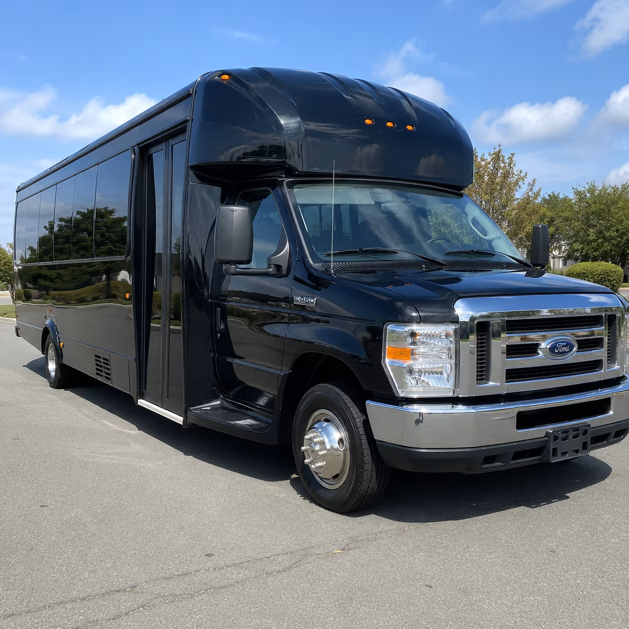 Mobile Birthday, Sweet 16, & Quinceañera Transportation party bus exterior