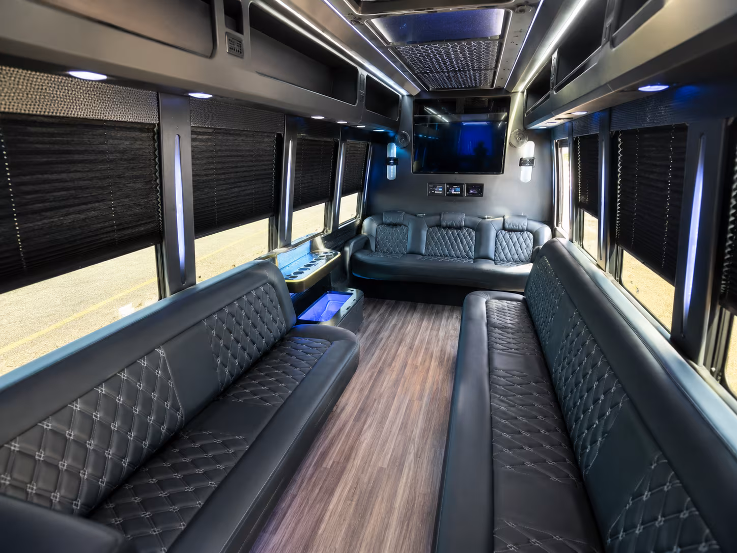 Mobile Concert & Music Festival Transportation party bus exterior