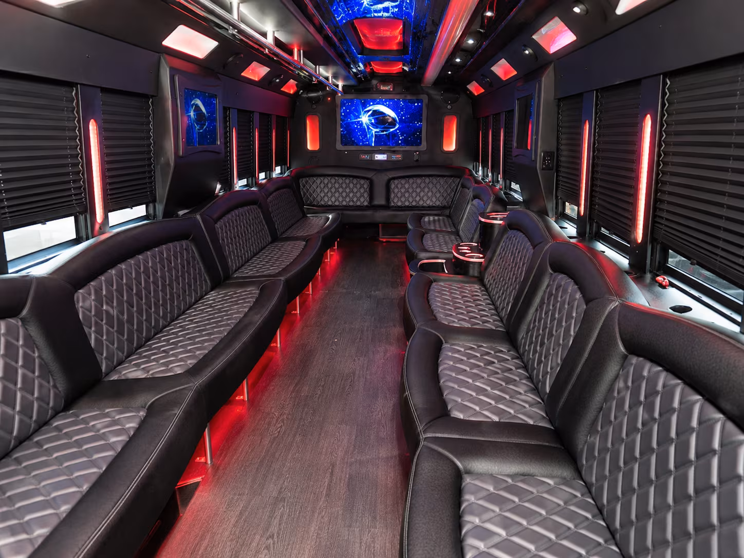 Mobile Concert & Music Festival Transportation party bus exterior