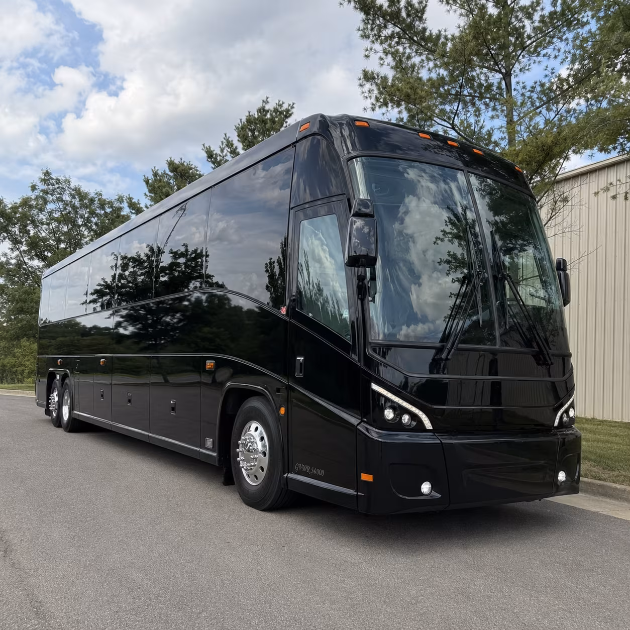 Mobile Corporate Transportation party bus exterior