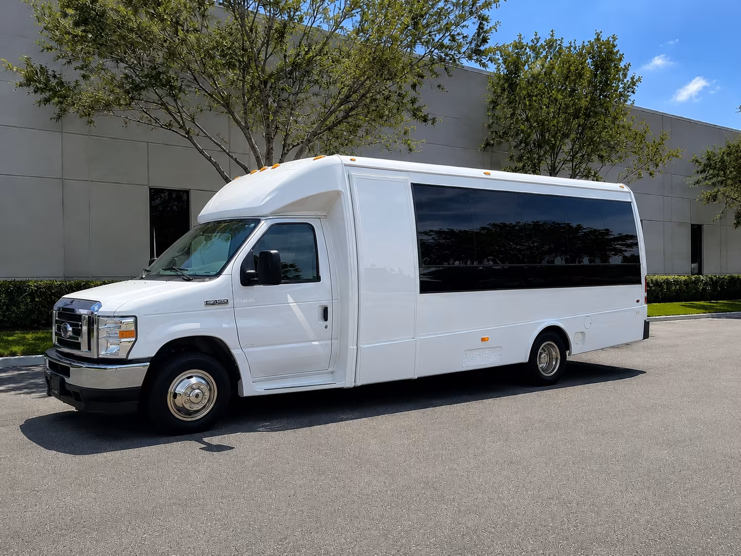 Mobile Corporate Transportation party bus exterior