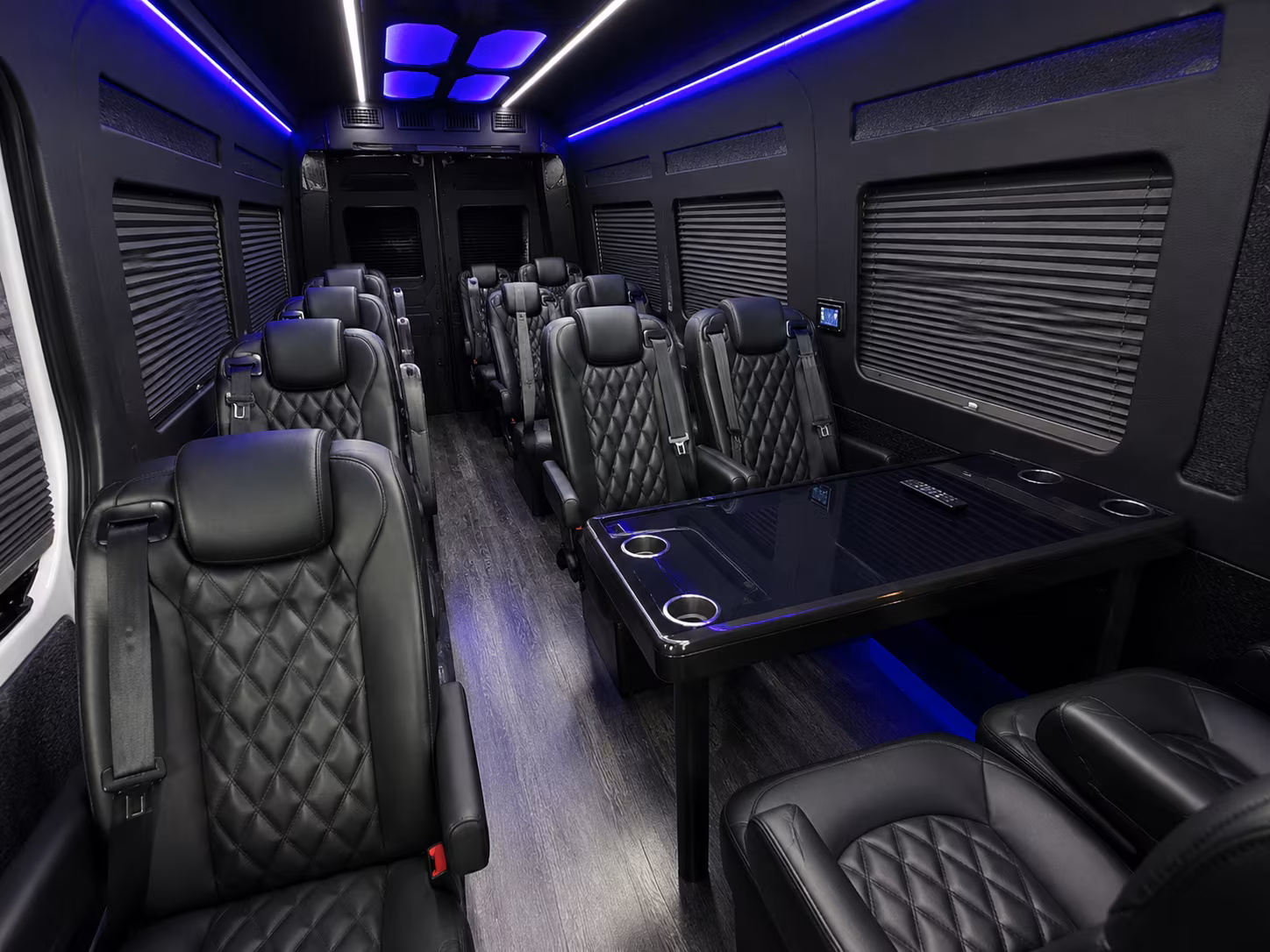 Mobile Corporate Transportation party bus interior