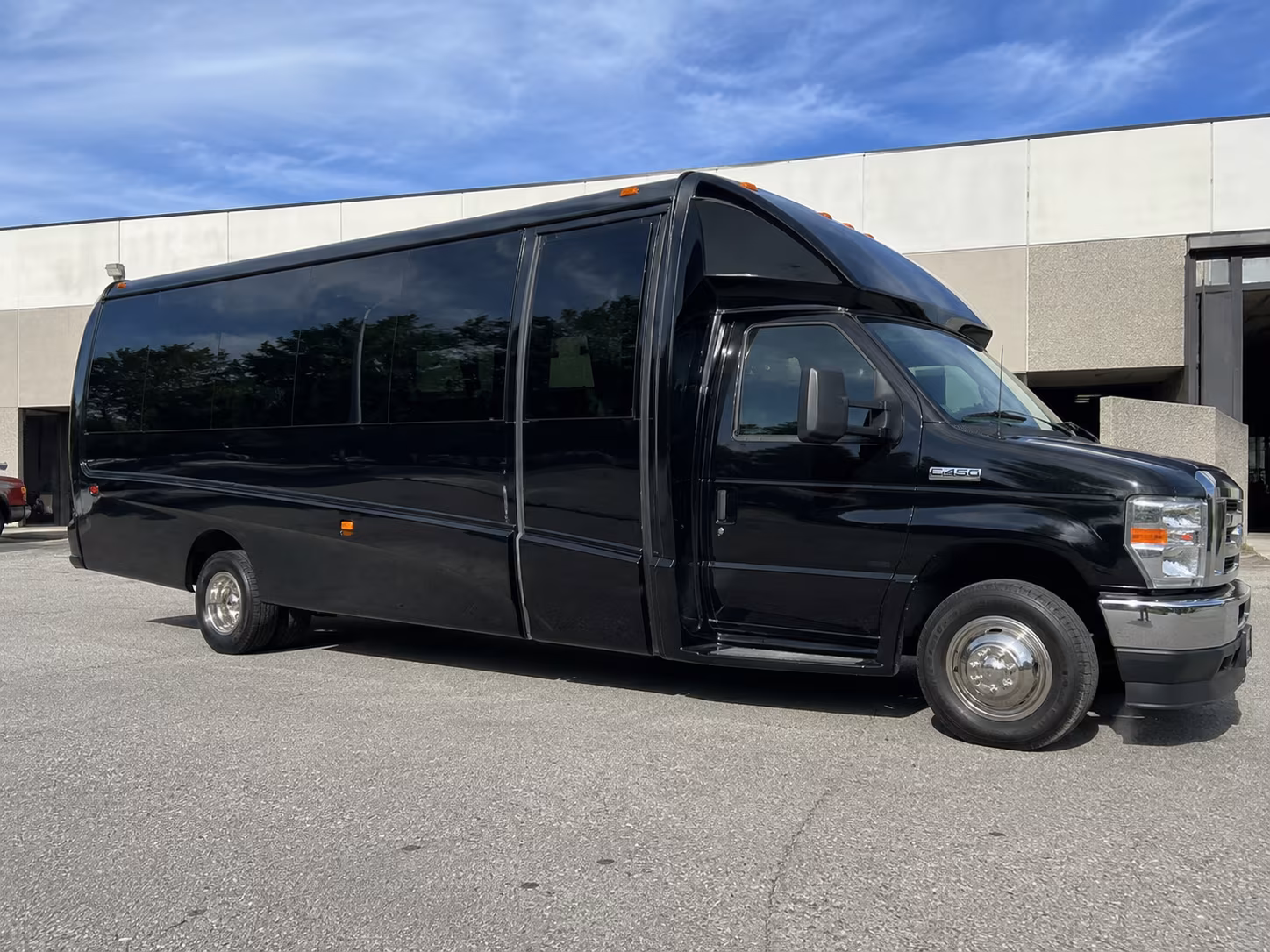 Mobile Corporate Transportation party bus exterior