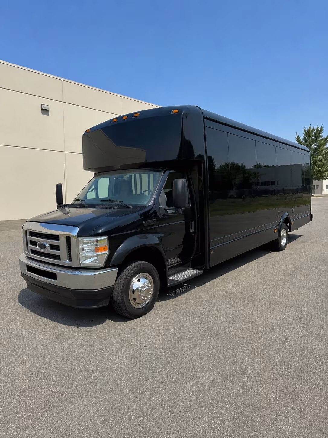 Mobile Prom & Homecoming Transportation party bus exterior