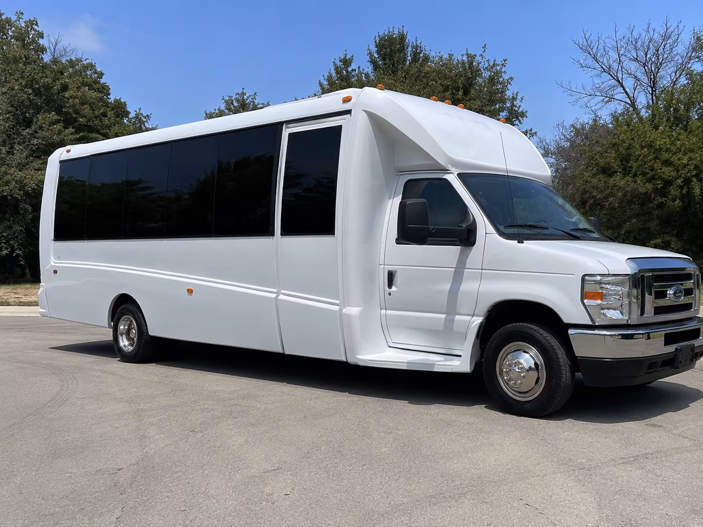 Mobile Sporting Event Transportation party bus exterior