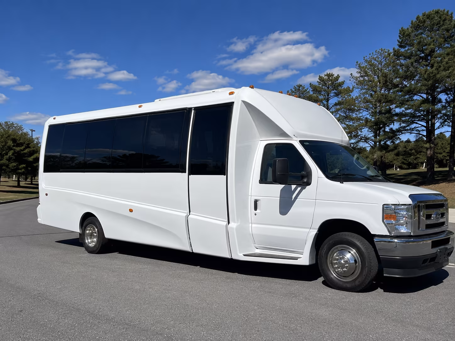 Mobile Sporting Event Transportation party bus exterior