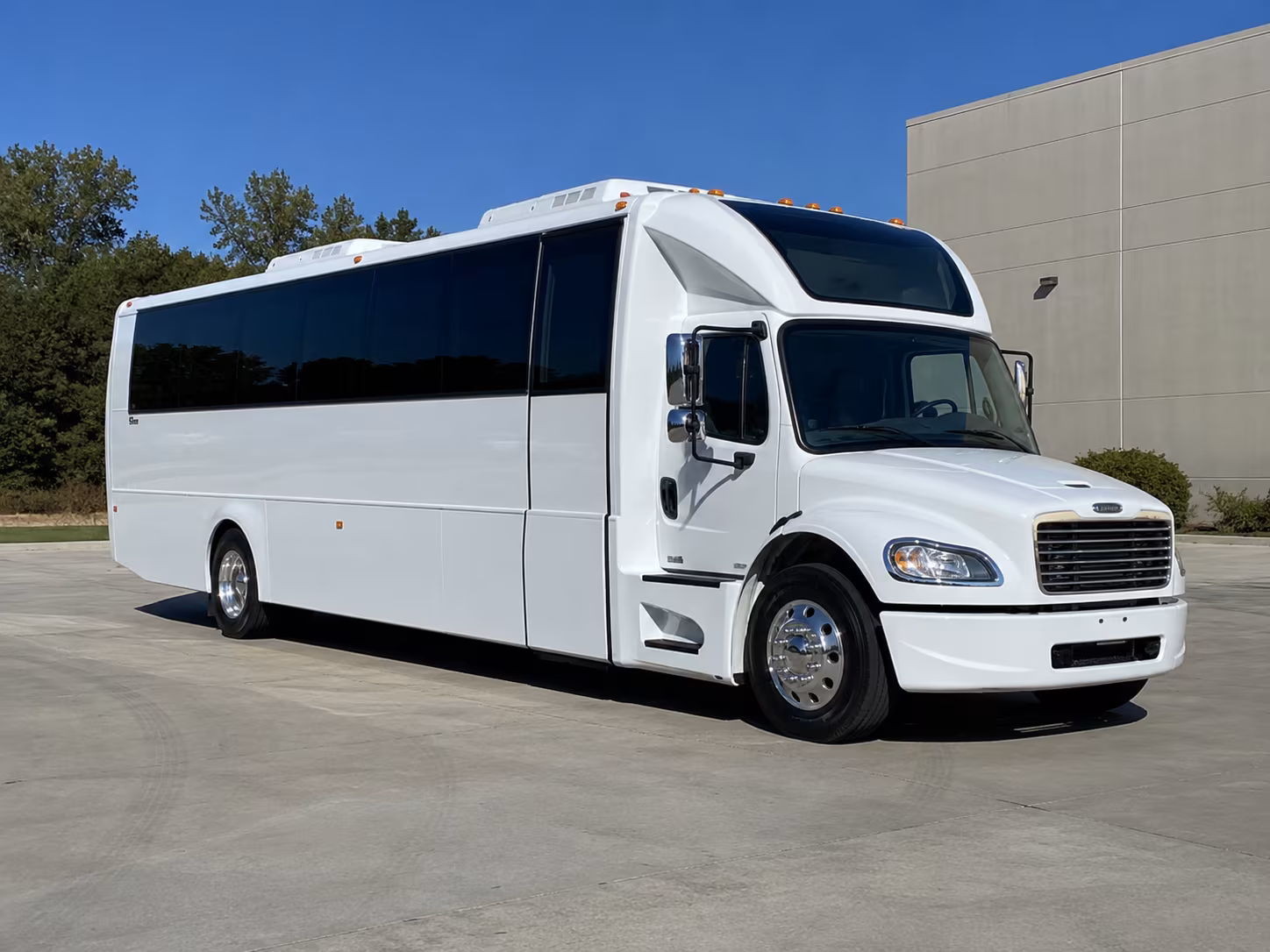 Mobile Sporting Event Transportation party bus exterior