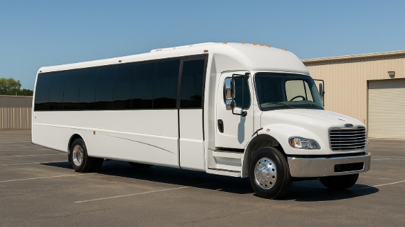 Exterior of Charter Bus Company Baton Rouge's 20 Passenger Party Bus in Baton Rouge