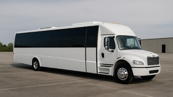 Exterior of Charter Bus Company Kenner's 28 Passenger Party Bus in Kenner