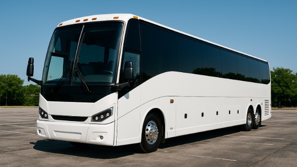 Exterior of Charter Bus Company Mobile's 40 Passenger Charter Bus in Mobile