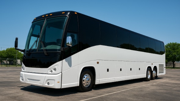 Exterior of Charter Bus Company Montgomery's 40 Passenger Party Bus in Montgomery