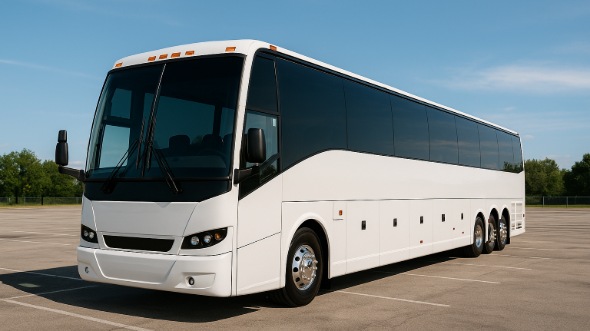 Exterior of Charter Bus Company Tuscaloosa's 40 Passenger Party Bus in Tuscaloosa