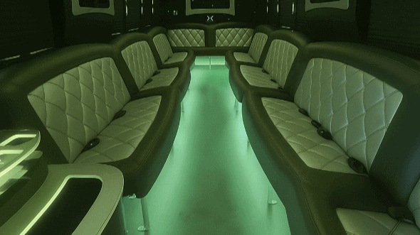 mobile 20 passenger party bus interior